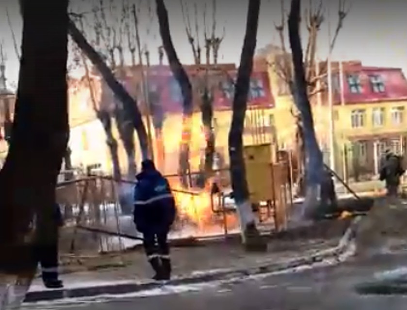 Скрин видео из группы "ЧС Тюмень" во Вконтакте