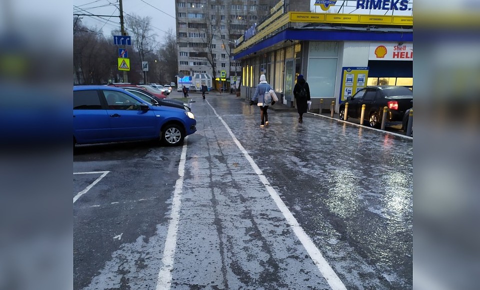 Дорога от остановки Чернышевского