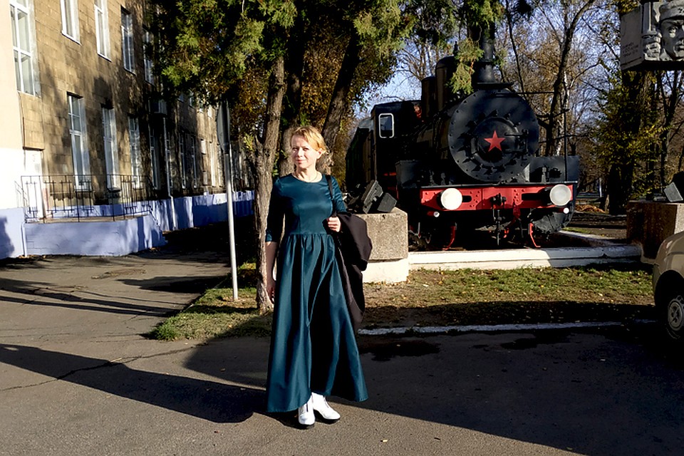 Перед выступлением в ДК железнодорожников в Ясиноватой
