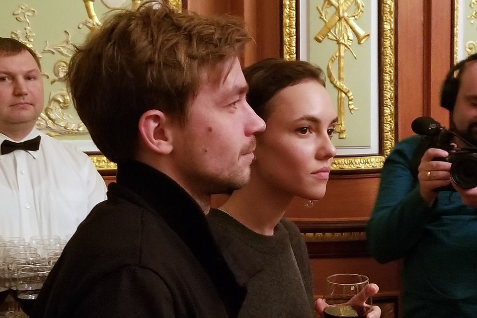 Актеры Александр Петров и Стася Милославская на Неделе российского кино в Нью-Йорке.