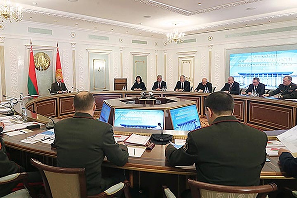 Президент провел заседание Совета безопасности. Фото: president.gov.by