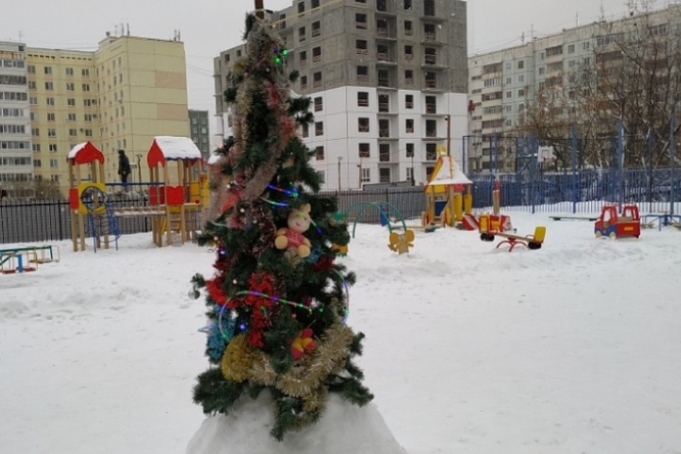 Двор, в котором произошло ЧП.