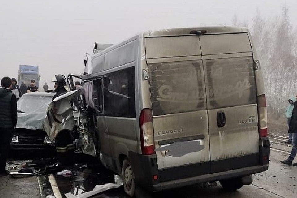 В аварии погибли пять человек. Фото: ГУ МВД по Воронежской области.