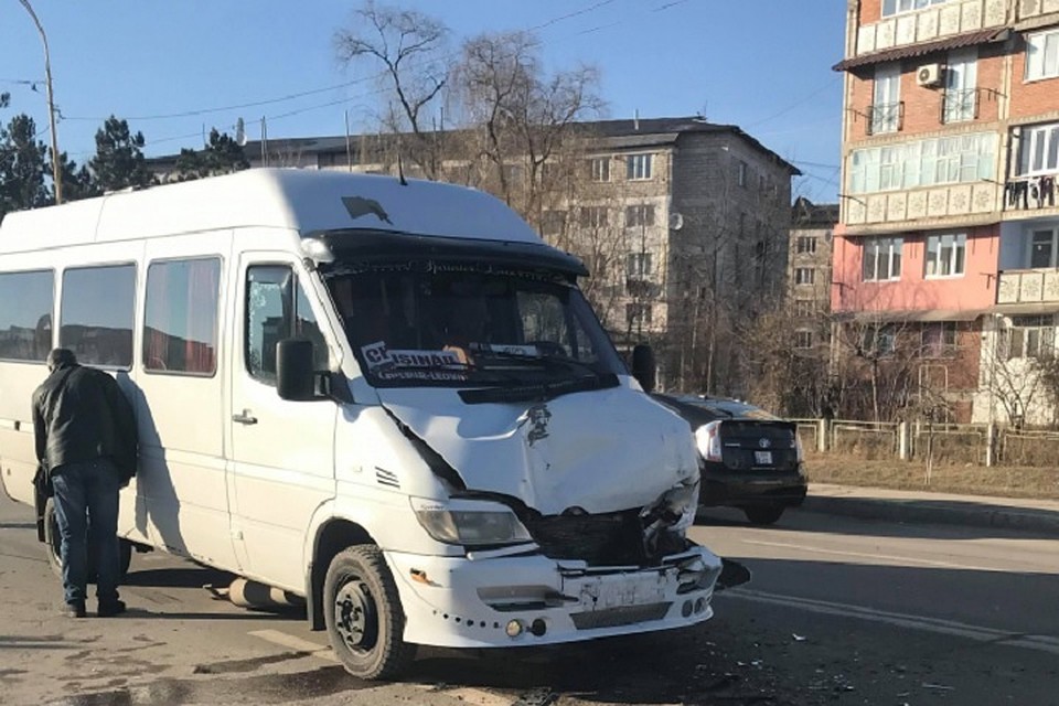 Авария произошла в городе Хынчешты. Фото: protv.md