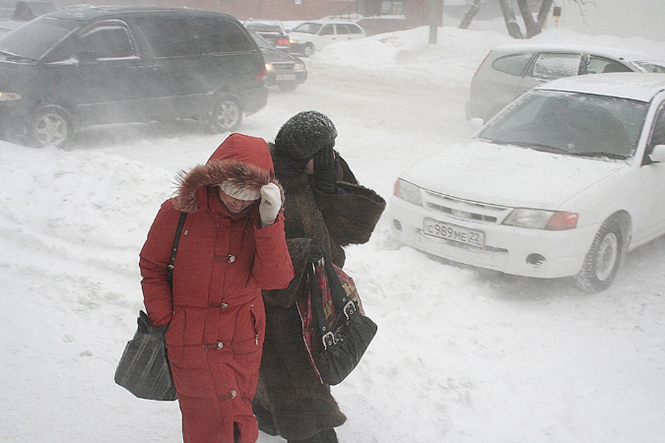Метель в Барнауле