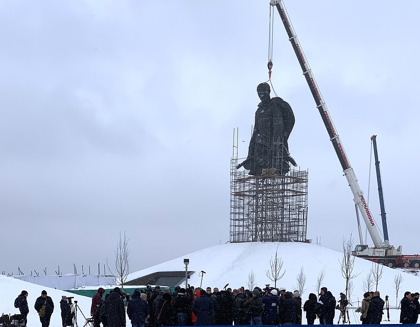 На мемориале подо Ржевом.