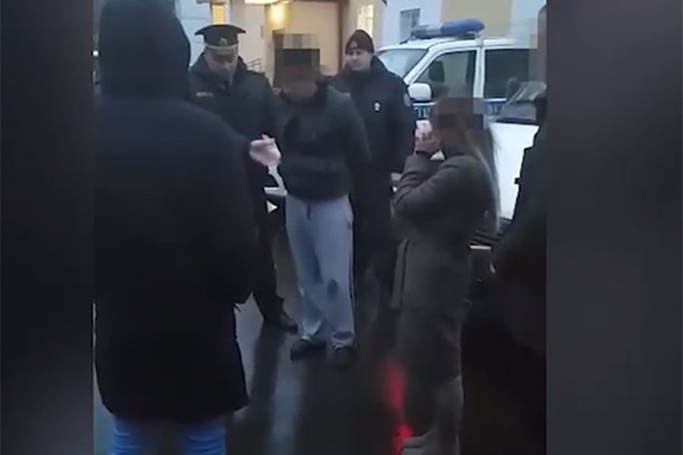 В Витебске поймали мужчину, который стрелял в жену. Фото: кадр из видео МВД.