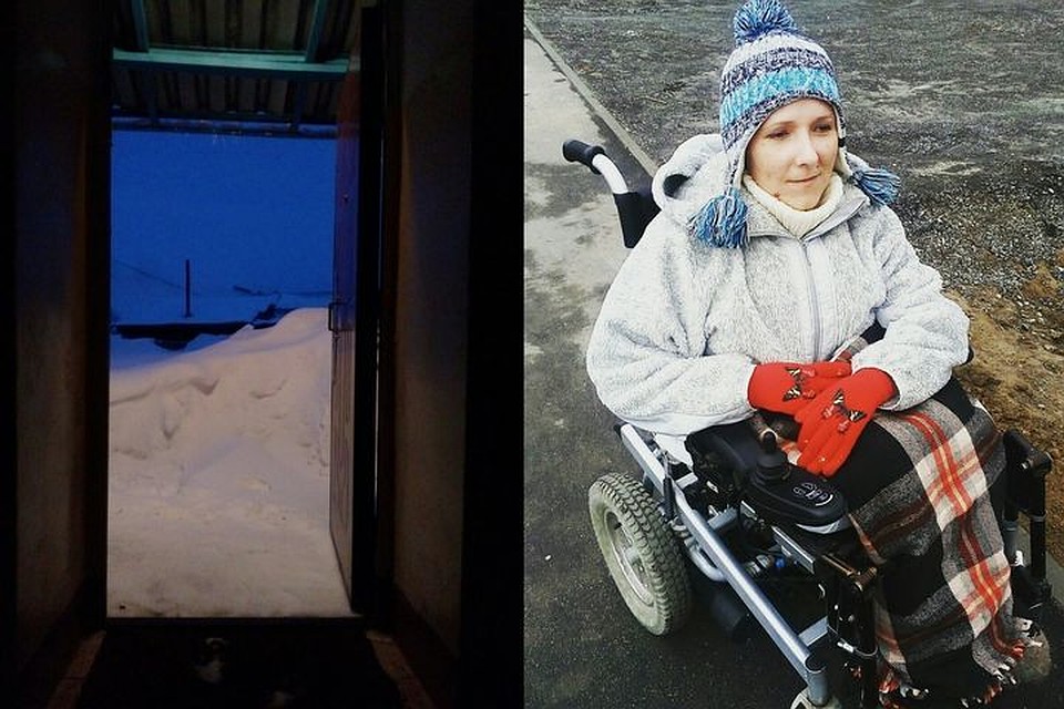 Лариса Палухина оказалась буквально замурована в собственном доме из-за огромных сугробов. Фото: "Гражданский патруль"\Лариса Палухина