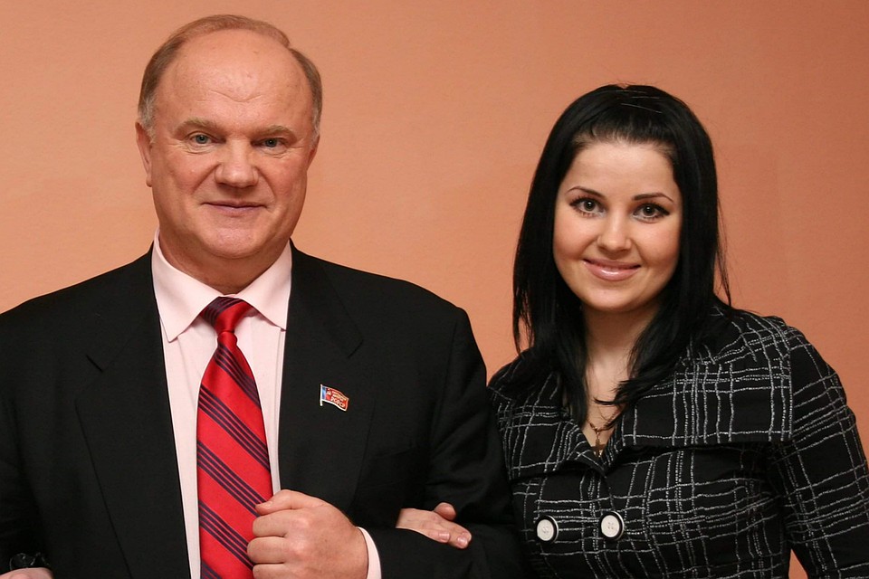 Мария Прусакова и Геннадий Зюганов.
