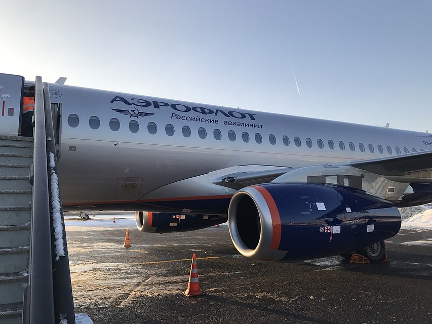 В Минске сломался Superjet: пассажиры улетят в Москву с задержкой в 8 часов. Фото: twitter.com/SJet_