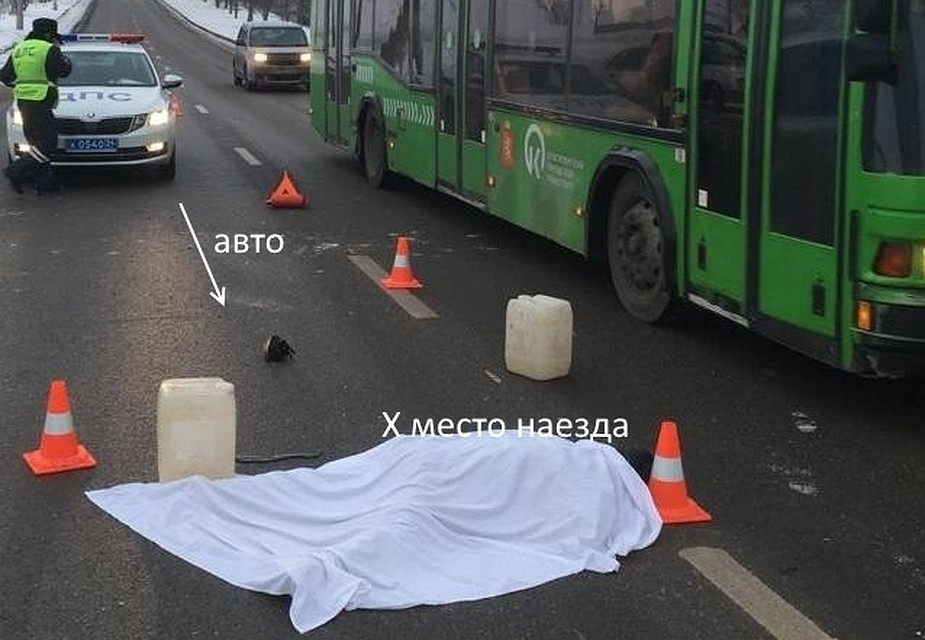 В Солнечном женщина легла под колеса авто и ее переехали дважды. Фото, видео: ГИБДД 24.