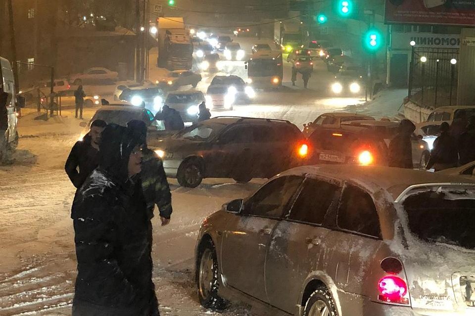 Массовая авария в районе авторынка Зеленый угол