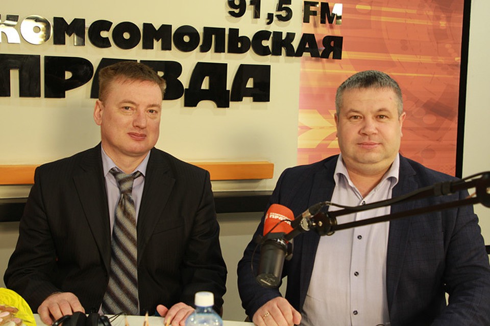 Денис Козлов, директор УК “Энергия” и Денис Днепровский, генеральный директор АО «Восточное управление ЖКС»