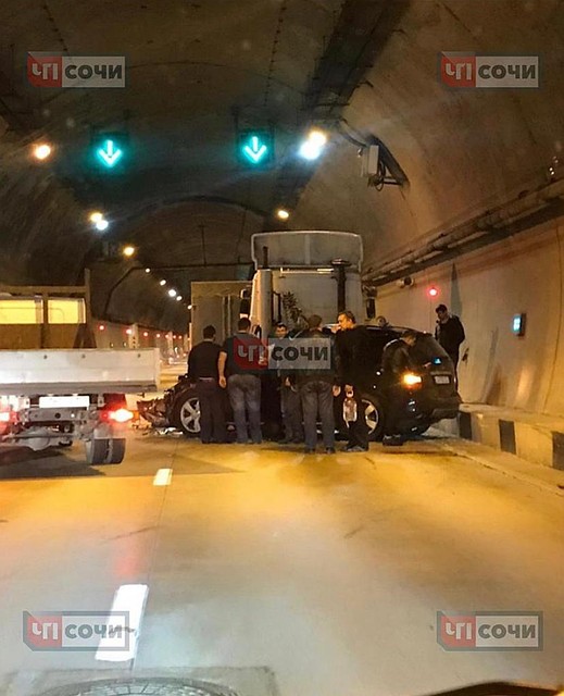 Фото места аварии из соцсетей