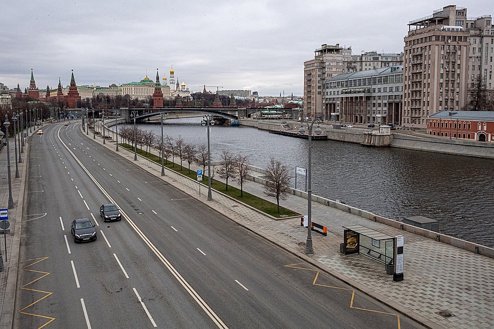 Московские дороги опустели