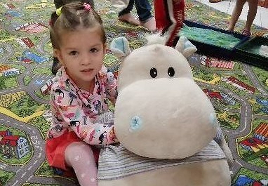 Полина родилась в срок и очень красивой.