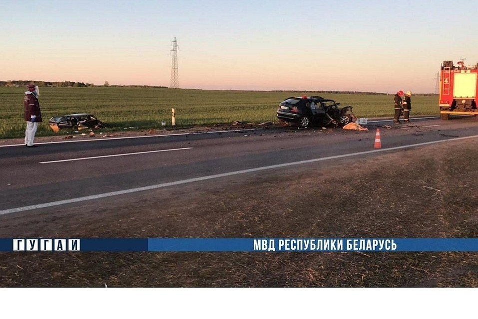 На М5 столкнулись две иномарки, погибли люди. Фото: МВД.