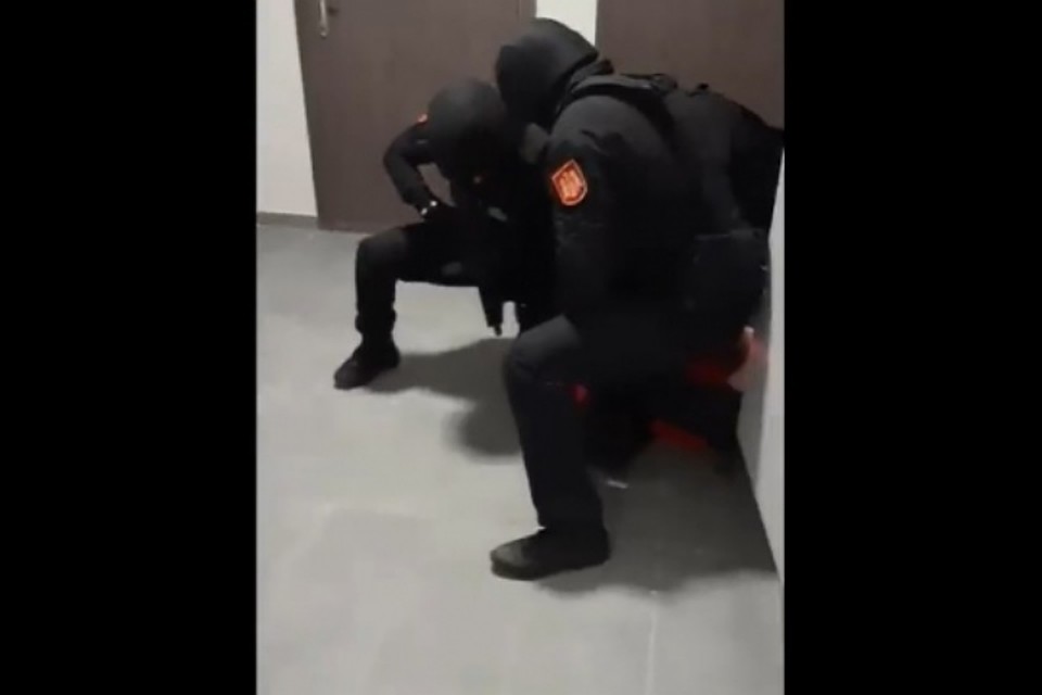 Момент задержания.