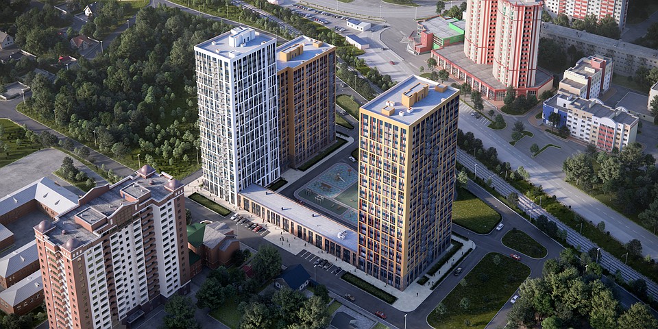 Тонкая гармония формы и цвета, лаконичные линии и достоинство технических решений создают оригинальный и современный фасад в ЖК «Время».