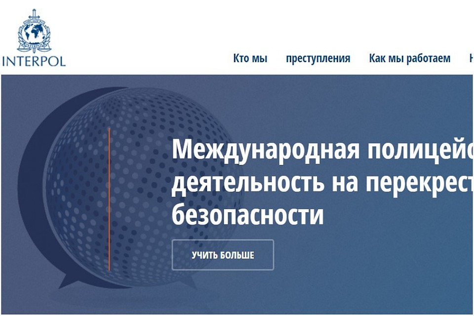 Автомобиль находился в международном розыске по линии Интерпола. Фото: скрин страницы www.interpol.int