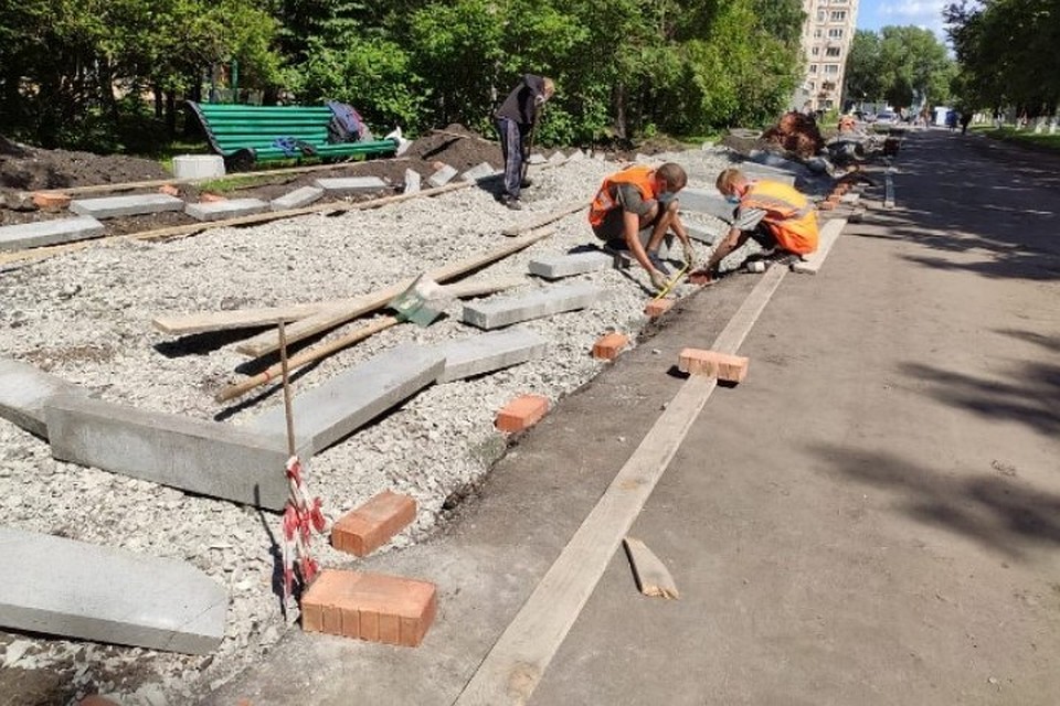 В Кемерове строят четыре новых мини-сквера. Фото: Администрация города Кемерово