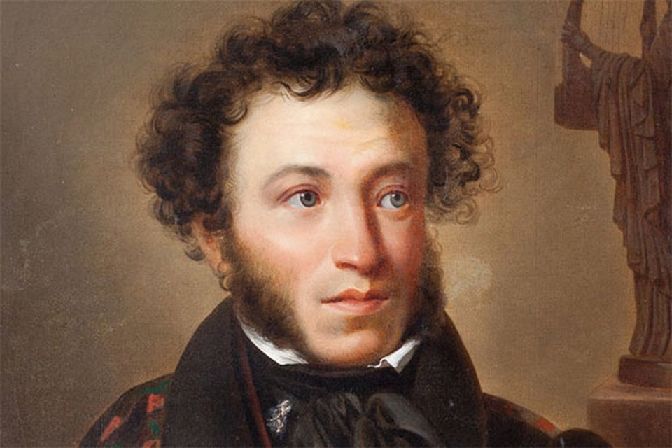 Портрет Александра Сергеевича Пушкина кисти Ореста Кипренского, 1822 г.
