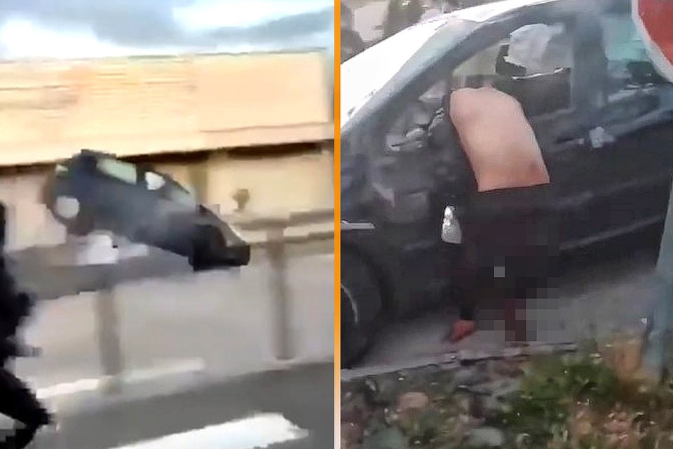 Кадры уличной войны в бургундском Дижоне, где отношения решили выяснить чеченцы и арабы.