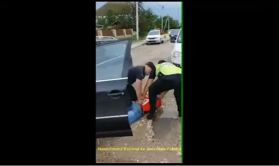 Водителя задержали на 72 часа (Фото: скрин с видео).