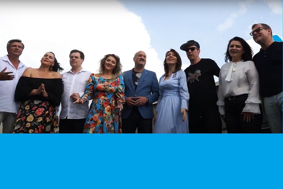 Известные молдавские артисты посвятили песню медикам. Фото: скриншот видео