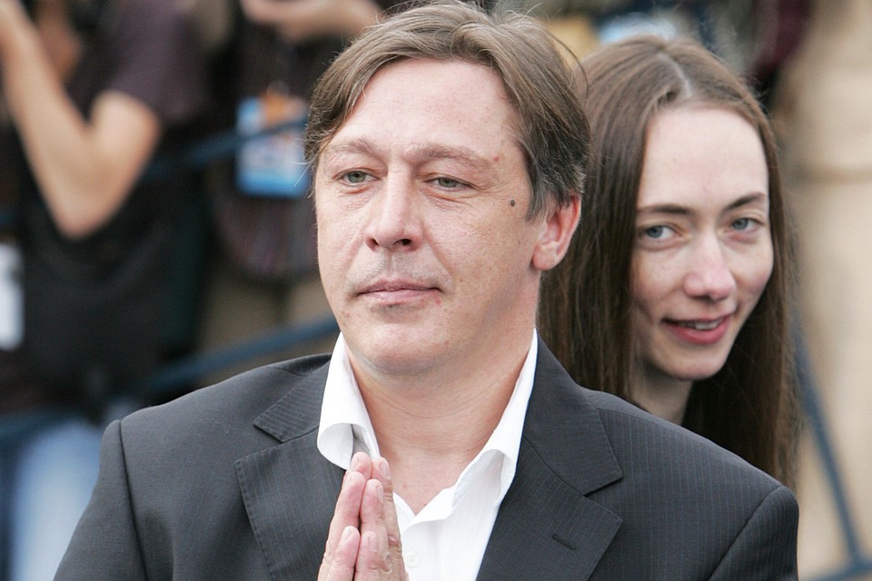 Михаил Ефремов с женой Софьей Кругликовой.