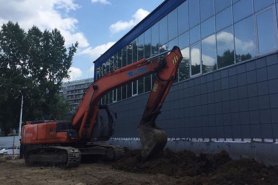 Завершается строительство ФОКа в Новоильинском районе Новокузнецка. Фото: Сергей Кузнецов/ Instagram