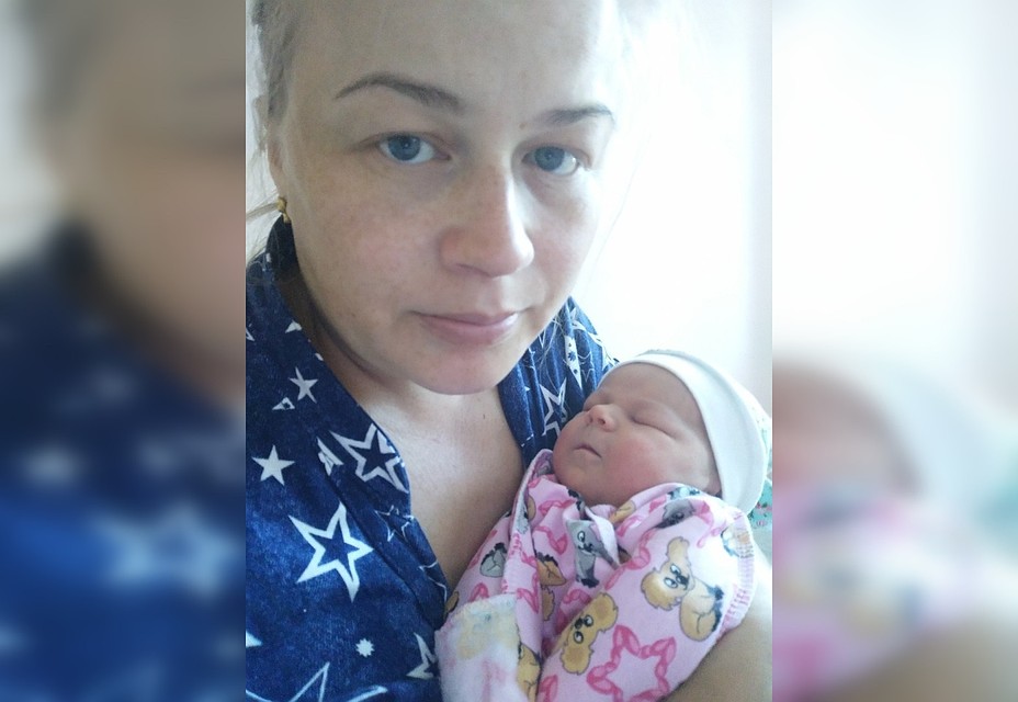 Ирина Туктарова родила девочку в роддоме, где у медика выявили коронавирус. Фото: семейный архив Туктаровых.