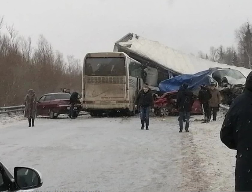 Массовое ДТП произошло в январе 2020 года. Фото: Пермь сейчас.
