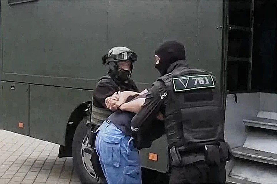 Кого задержали в Беларуси: боевики, наемники или охранники? Фото: кадр видео "Беларусь 1"