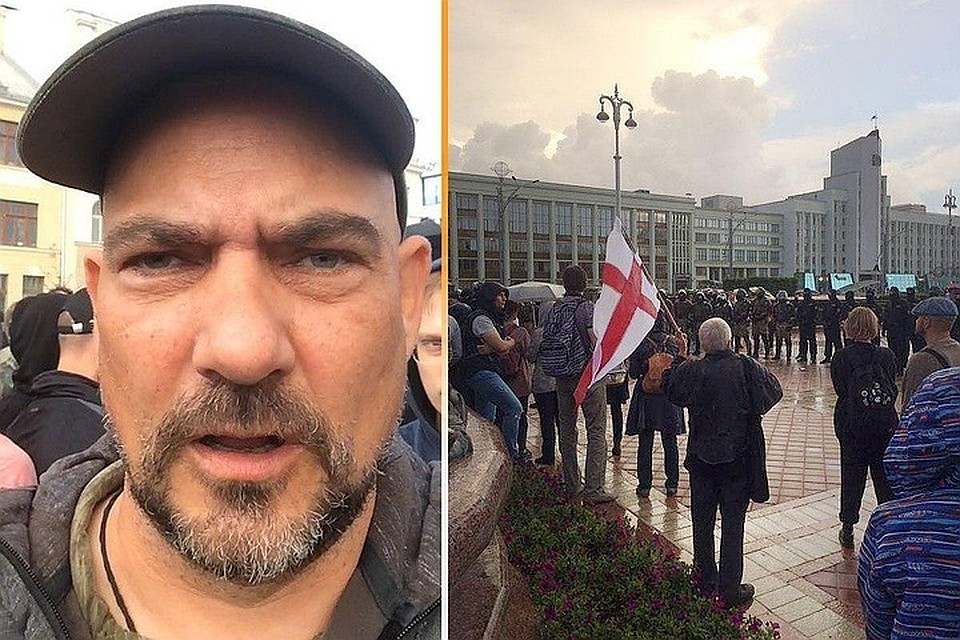 Дмитрий Стешин до задержания освещал акцию протеста в Минске.