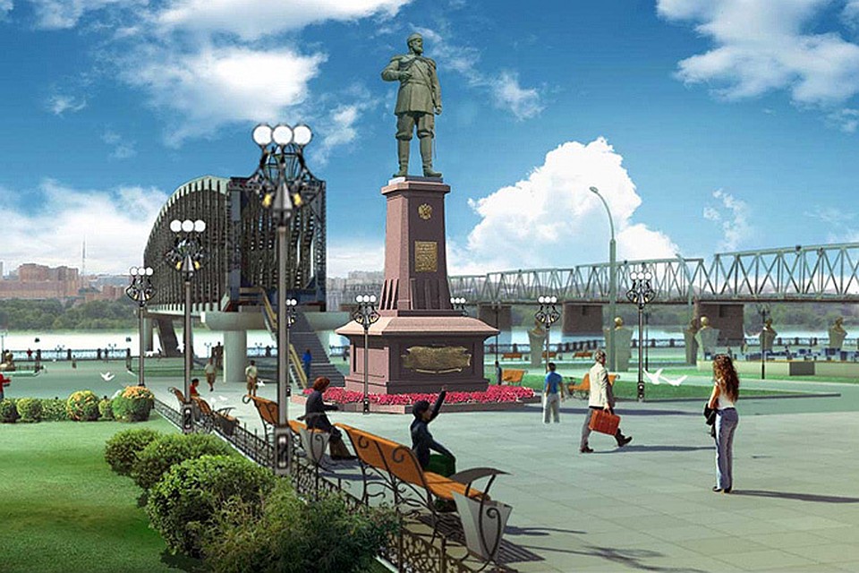 Статуя высотой 13 метров разместится в парке «Городское начало».