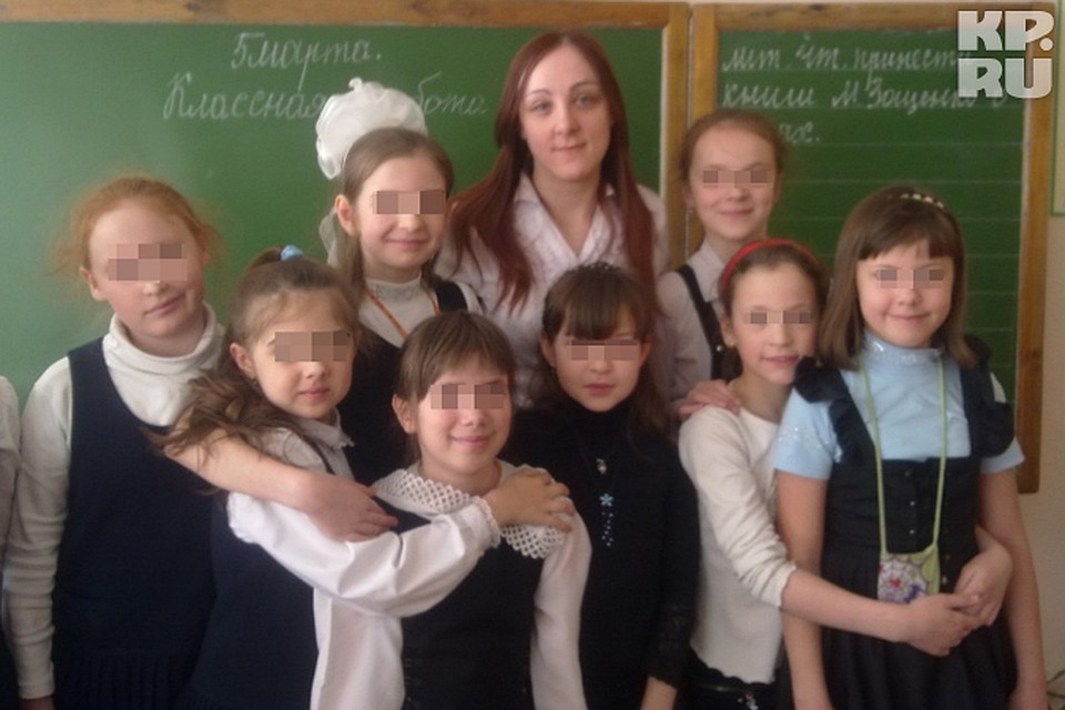 Ученики обожали свою любимую учительницу