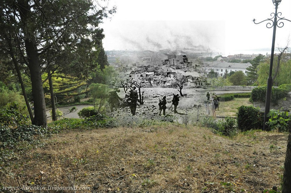 Севастополь, 1942-2012 гг. Немецкая пехота на Малаховом кургане.