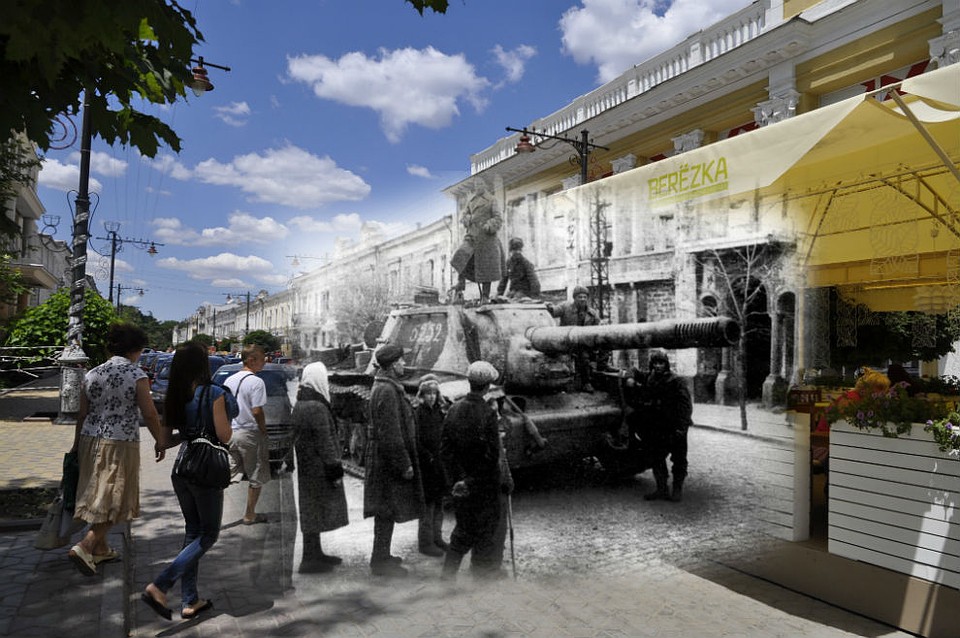 Симферополь, 1944-2012 гг. Советская самоходная артиллерийская установка СУ-152 Зверобой на ул.Карла Маркса