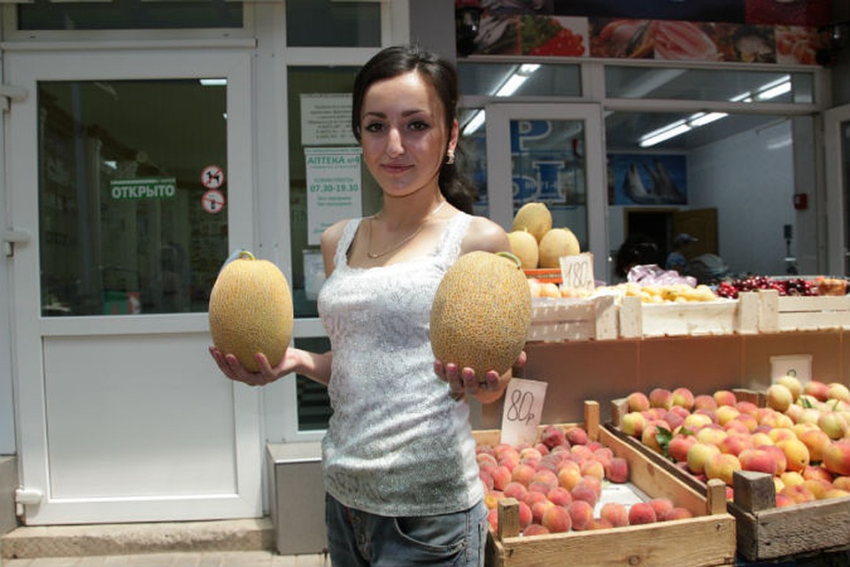Дыни продают от 40 рублей за килограмм