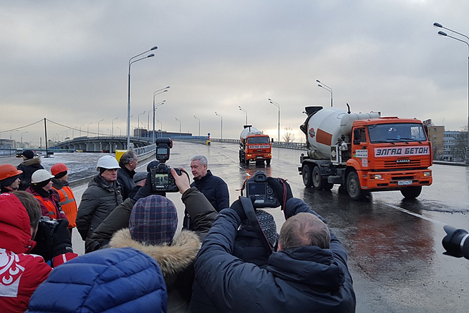 30 декабря, мэр Москвы Сергей Собянин открыл движение по новому путепроводу