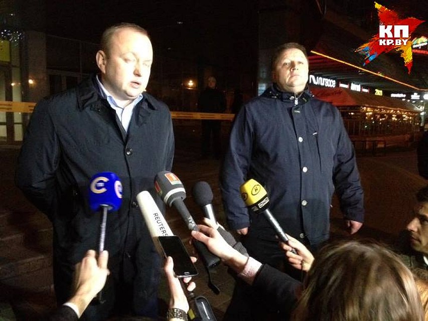 Начальник УСК по Минску Алексей Волков и председатель ГУВД Мингорисполкома Александр Барсуков.