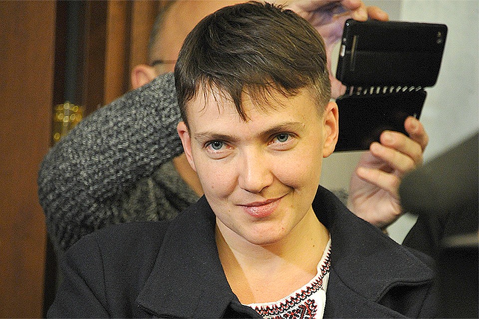 Депутат Савченко поздравила нового главу Белого дома с избранием и попросила поднажать на Россию санкциями.