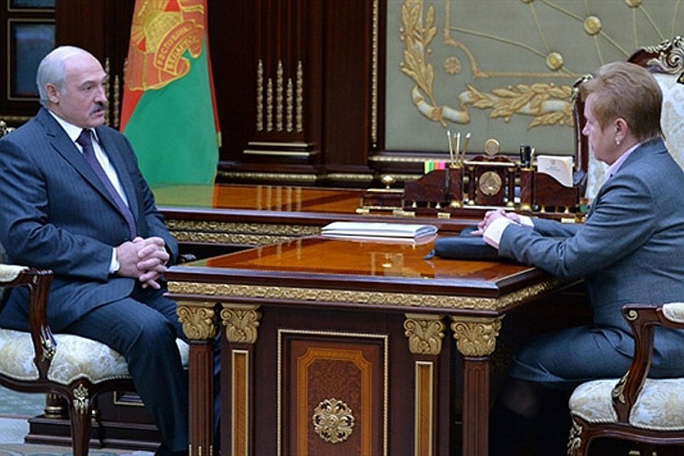 Александр Лукашенко и Лидия Ермошина Фото: пресс-служба президента Беларуси.