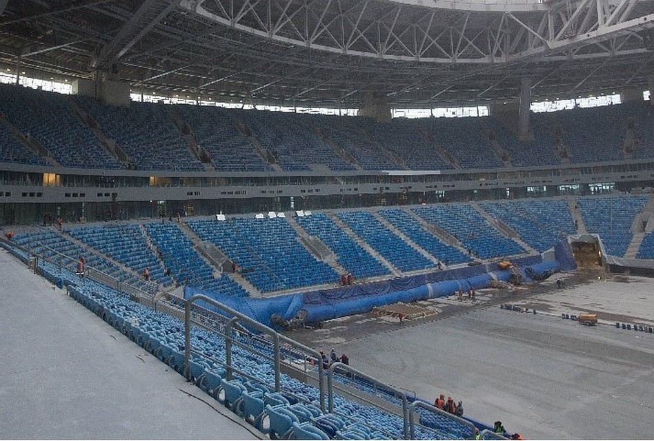 Стадион готов на 95%