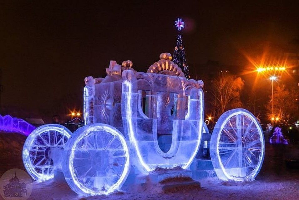 В Ижевске заработал ледовый городок