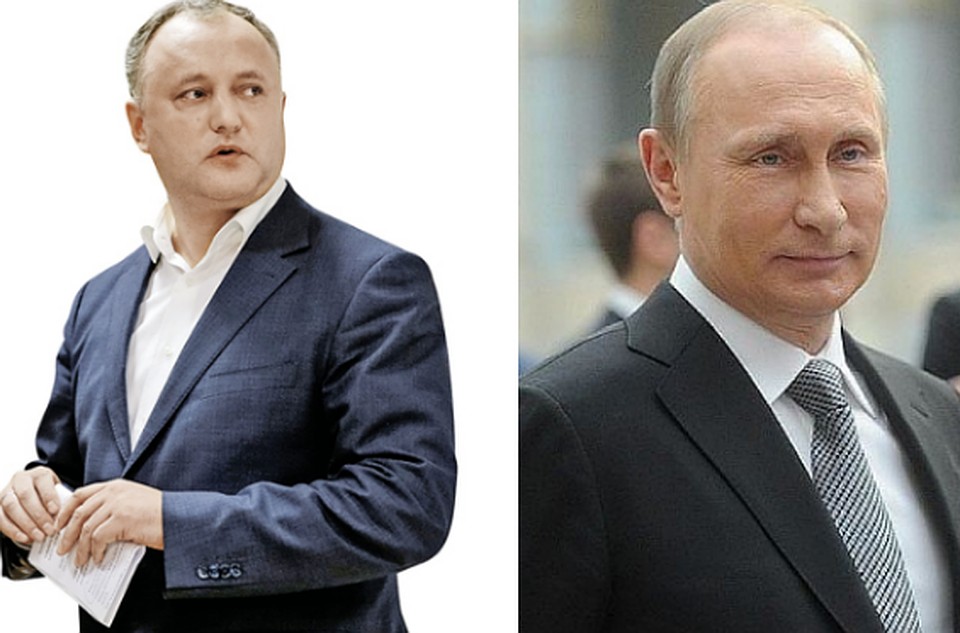 Игорь Додон и Владимир Путин.