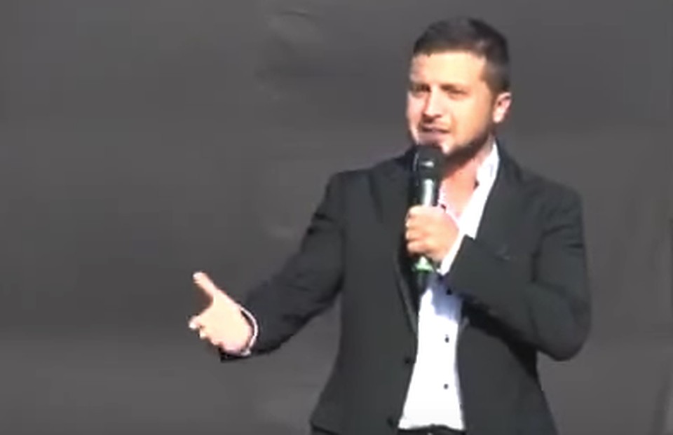 Зеленский на концерте для украинских военных, лето 2014 года.