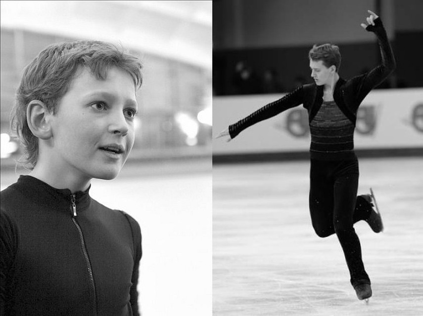 Трехкратный чемпион России и призер чемпионатов Европы фигурист Максим Ковтун на лед встал рано - в год и девять месяцев. Фото: Из личного архива