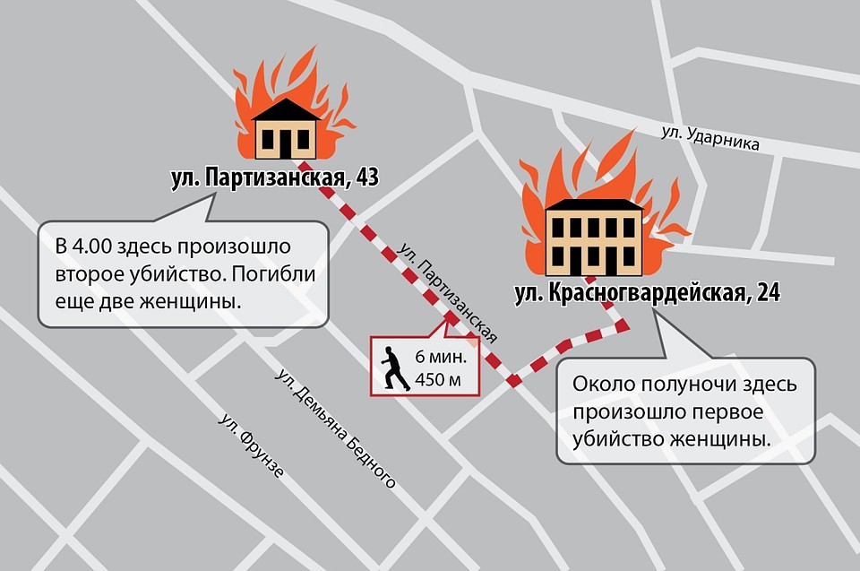 Схема убийства. Фото: Галина ТИУНОВА
